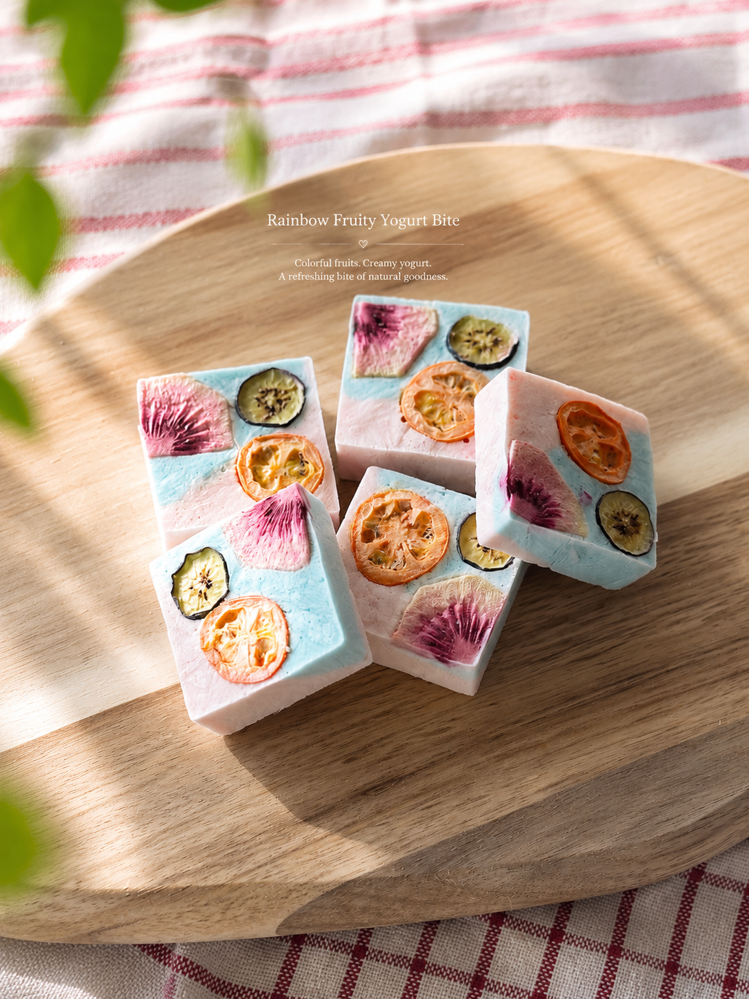 Rainbow Fruity Yogurt Bites
